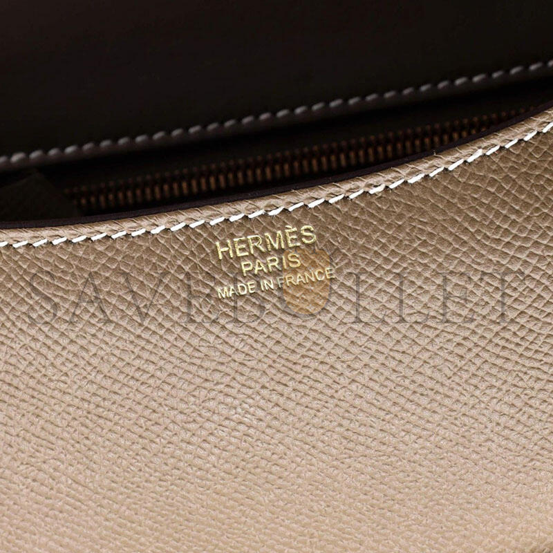 H**me5 master 24 constance nm bag epsom etoupe gold hardware (24*17*5cm)